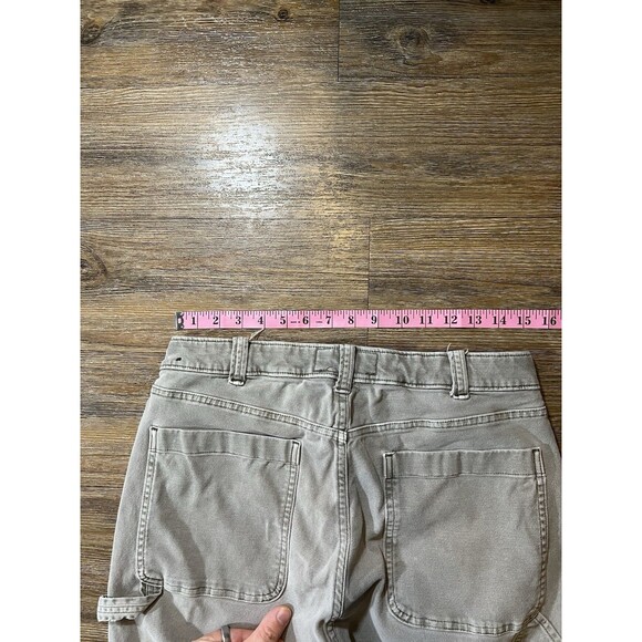 Abercrombie & Fitch Men's Stretch Fit Olive Green Carpenter Pants Size 30x32 - Picture 9 of 10